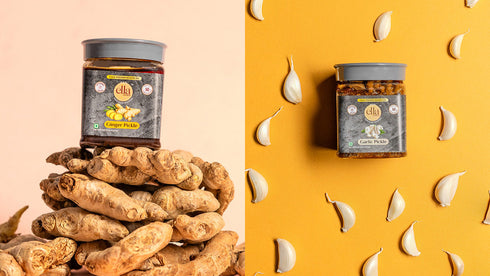 Ella Foods Ginger & Garlic Pickle (250g Each)